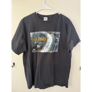 Miller Lite Back to the Bricks T Shirt XL Black Car Show Racing Graphic Tee